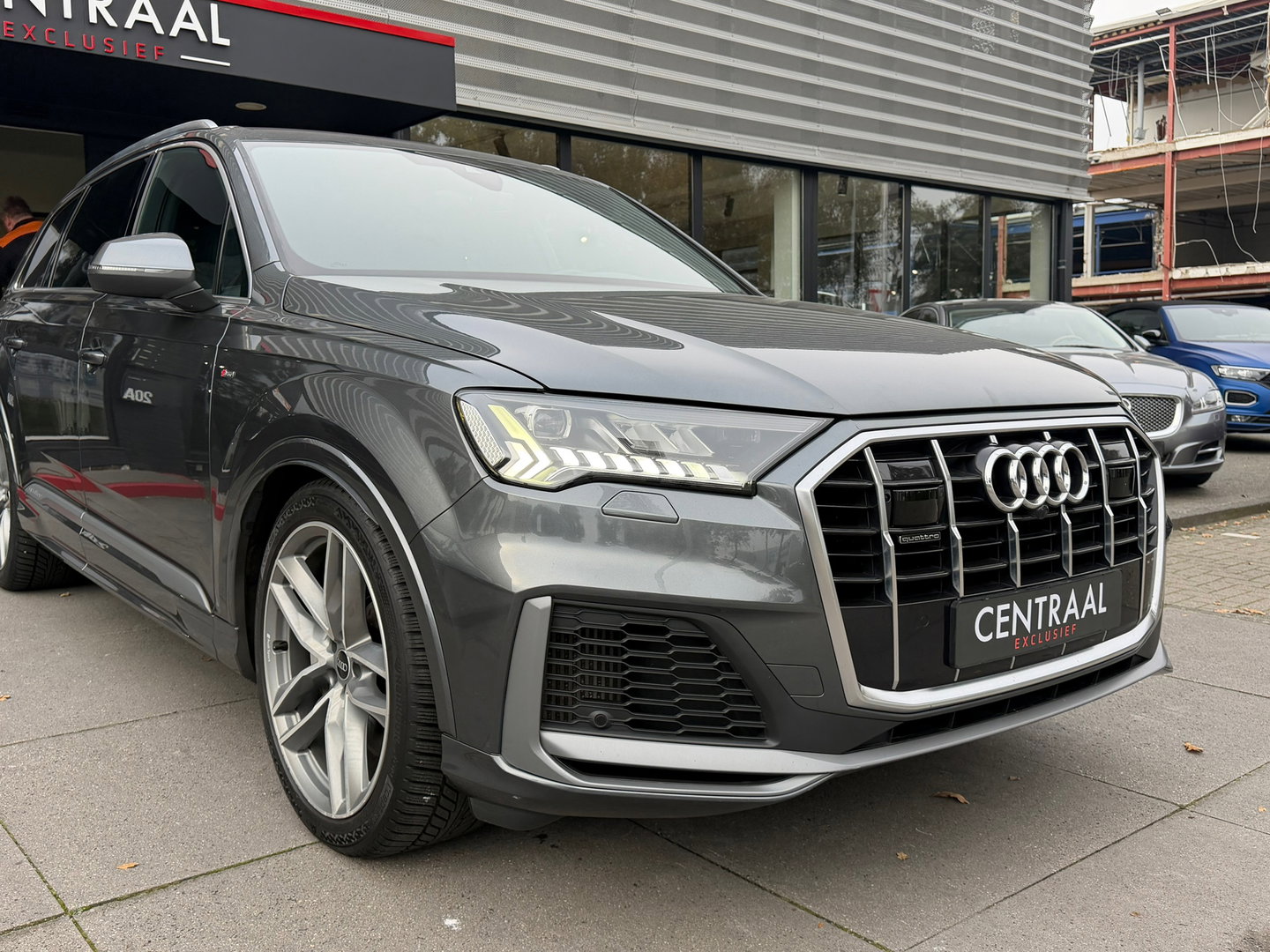 Audi Q7 55 TFSI e quattro S-Line NL-Auto|B&O|RS-zetels|Memory|ACC|Matrix|Camera|Luchtvering