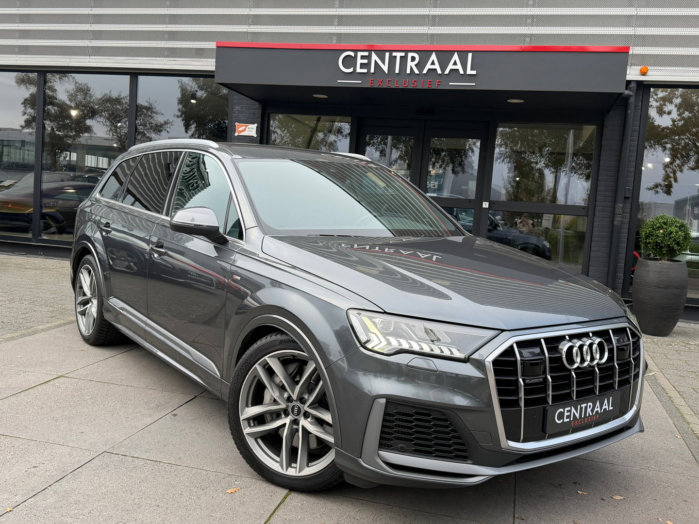Audi Q7 55 TFSI e quattro S-Line NL-Auto|B&O|RS-zetels|Memory|ACC|Matrix|Camera|Luchtvering