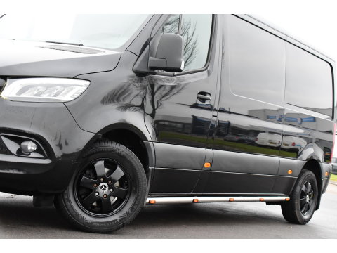 Mercedes-Benz Sprinter 314 2.2 CDI L2H1 Black Edition Cruise, Camera, Carplay, LED, 10,5'' Mbux, Stoelverwarming, Automaat,  Leder, Trekhaak, Uniek!
