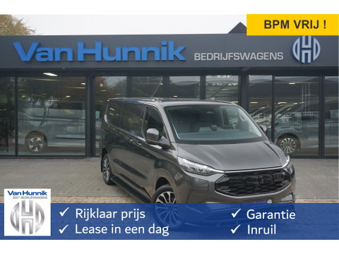 Ford E-Transit Custom 340L 218PK 71KWH AWD JWR EDITION Elektrisch AUT BPM VRIJ!! Apple CP/Android A, LED, Trekhaak, 2x Schuifdeur 19" LM!! NR. EC51