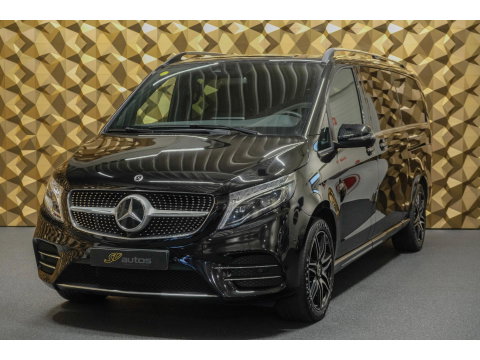 Mercedes-Benz V-Klasse V300d 240pk AMG Extra Lang DC Distronic MBUX Navi Luchtvering Trekhaak Burmester Elektrische schuifdeuren Sfeerverlichting