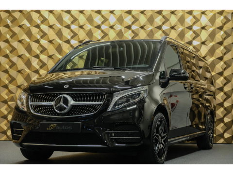 Mercedes-Benz V-Klasse V300d 240pk AMG Extra Lang DC Distronic MBUX Navi Luchtvering Trekhaak Burmester Elektrische schuifdeuren Sfeerverlichting